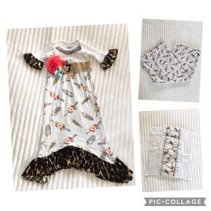 Handmade Baby Gown Set